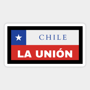 La Unión City in Chilean Flag Sticker